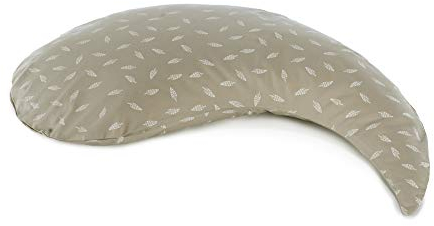 Set Theraline Stillkissen Yinnie & Spucktuch Blaubär | Schmuse- und Lesekissen 135 cm x 35 cm | Bauchstützkissen mit sandfeinen Perlen | Schmusekissen inkl. Außenbezug