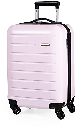 Pierre Cardin Voyager Hartschalenkoffer - Reisegepäck mit 4 Spinnrollen | Teleskopgriff | Hartschalen Koffer CL893, rosa - Dusty pink, L, Koffer