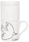 Könitz Coffee for One Picasso – Friedenstaube, 350ml. Kaffeebereiter aus Porzellan mit Filter aus Edelstahl. Stilvolle Kaffeemaschine für 1 Person