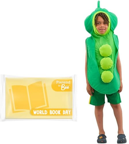 PRETEND TO BEE Peapod Tabard Dress Up Costume for Kids, 3-7 Years