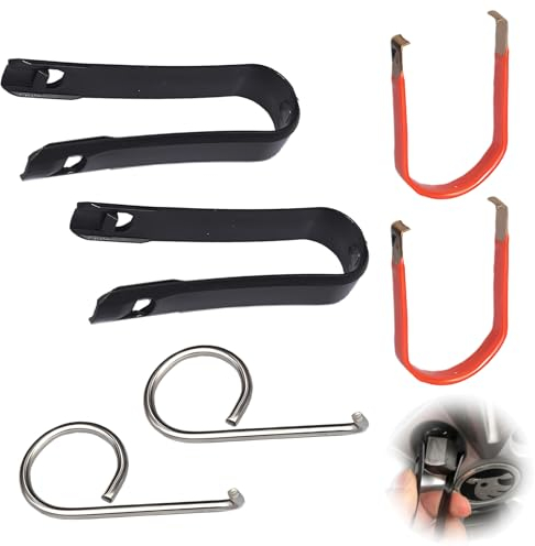 6 Pcs Outil Demontage pour Couvre-écrous, É crou de Roue Décapant du Couvercle du Capuchon de Boulon de Roue, Voiture Couvre l'outil d'extraction, pour Retirer Le Cache-écrou de Roue