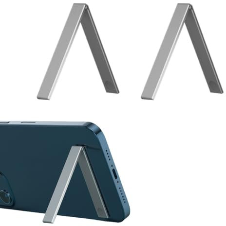 ZOKJSW Support Stand for Mobile Phone 2Packs, in Aluminum Vertical And Horizontal for Desk, Adjustable Compatible with iPhone, iPad, Tablet