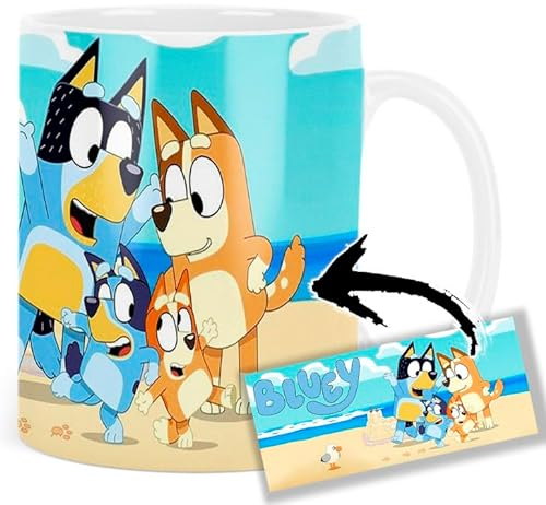 Bluey Bingo Bandit Chilli B Taza Ceramica Mug