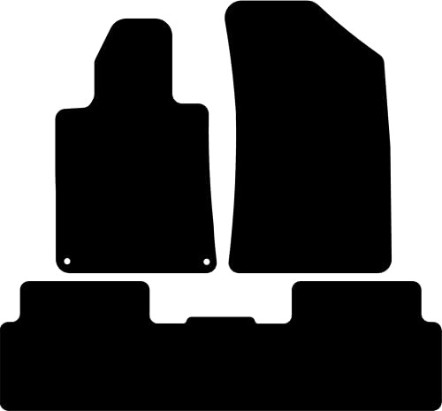 Kovvar Fußmatten passend für Peugeot 508 2010-2019 Passend zur Ausführung: Coupé Limousine/SW | Eine durchgehende Matte | Variante 1 | Qualität: Basic