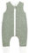 Ehrenkind® Musselin Schlafsack mit Füßen 2.5 TOG 100% Bio-Baumwolle Jade mit Tropfen | 70 cm | Oeko Tex zertifiziert
