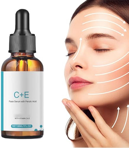 Vitamin C E Ferulic Acid Serum, Vitamin C Face Serum for Women, Vitamin C Serum Brightening Skin, Vitamin C Serum for Face, Dark Spot Corrector, Fine Lines & Wrinkles, Anti Aging Face Care (30ml, 1)