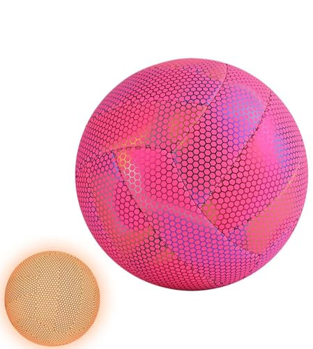 Glow In Dark Volleyball, Night Time Workout Luminous Volleyball, High Brightness Glowing Volleyball, Nighttime Training Volleyball für Kinder und Erwachsene, perfekt für Spaß und Sicherheit