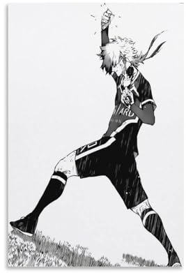 Blue Lock Anime-Poster auf Leinwand (46), Kunstposter und Wandkunst, Bilddruck, moderne Familiendekoration, Poster, 20 x 30 cm