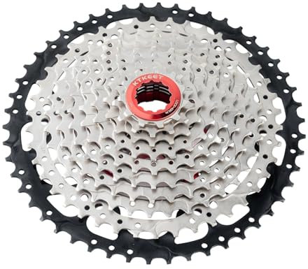KTKEET 10-Gang-Kassette 11-30T/32T/34T/36T/40T/42T/46T/50T/Mountainbike/Rennrad-Kassette, 10-Gang-Fahrrad-Kassette, kompatibel mit Shimano Ultegra XT Sunrace Sram (11-50T)