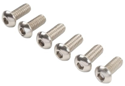 YFUK Derby Cover Schraube Bolzen 6Stk Linsenkopf Silber Stahl Für Dyna Touring