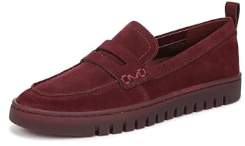 Vionic Damen Uptown Loafer, Cherry Jubilee Suede Leather, 39 EU