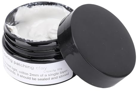 Mastic 50 G, Durcissant à la Lumière Ultraviolette, Adhésif Multi-usages pour L'artisanat, le Nail Art, L' 3D, la Réparation de Modèles, Adhésif Multi-usages pour la Sculpture,