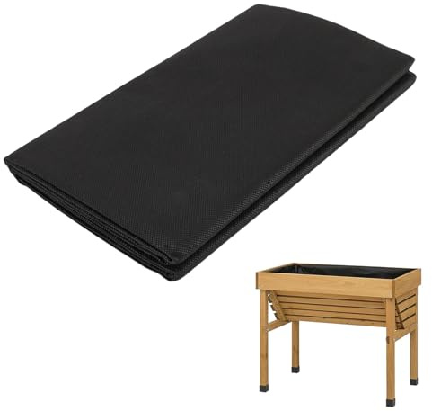 Ausla Fabric Hochbeet-Einlage 160x210 cm / 63,0x82,7 Zoll Große Gemüsetrogeinlage mit Atmungsaktivem Wasserdichtem Material für Hochbeete Töpfe Behälter Im Freien