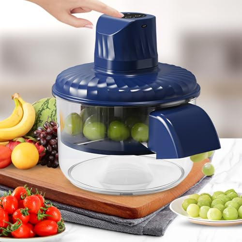 Electric Grape Peeling Machine, Garlic Peeler Machine, Multifunctional Automatic Fruit Skin Remover Machine, Small Fruit Peeling Tool, Rechargeable Fruit Electric Peeler Tool for Kitchen Commercial