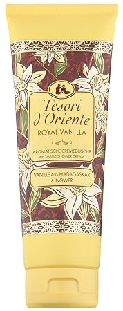 Tesori d'Oriente Cremedusche Royal Vanilla | Vanille & Ingwer | 250 ml | Aromatische Cremedusche für ein Wellness-Ritual für Körper & Sinne.