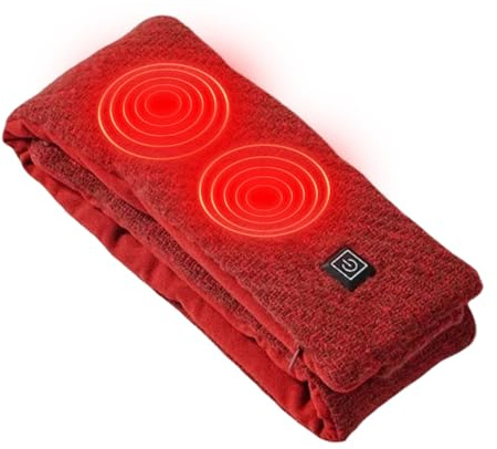Ancsttu Electric Heated Scarf | Christmas-Themed Cold Weather Neck Warmer | Neck Heater Scarf,for Men Him Her Adults Father Mother Husband Wife
