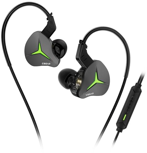 Yinyoo KBEAR Venus Kabelgebundene Ohrhörer USB C IEM Kopfhörer mit LED-Beleuchtung für Gaming, IEMs USB C mit DSP-Chip, 10 mm DD mit PU+LCP Composite-Membran
