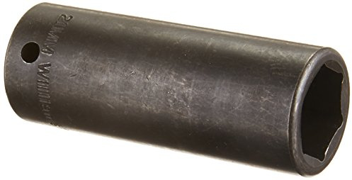 Williams JHW14M-621 SUPERTORQUE 1/2-Inch Drive Deep Impact 6 Point Socket 21mm Size, Black Industrial Finish, Designed for Maximum Engagement on 6-Point Fasteners