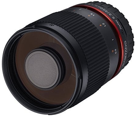 Samyang SY300M-E-BK - Lente a specchio F6.3 300 mm per fotocamere Sony NEX Mirrorless con obiettivo intercambiabile - E-Mount
