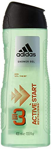 Adidas, Active Start 3-in-1 Shower Gel for Body, Hair and Face, 400 ml