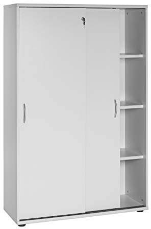 Möbelpartner Manni Aktenschrank, lichtgrau, ca. 100,0 x 39,5 x 152,8 cm