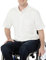 Amazon Essentials Men's Regular-Fit Short-Sleeved Stretch Oxford Shirt with Pocket, White, L