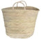 HERSIG - Capazo de palma con asa corta | Bolso de palma con base oval (60x33x38/48)