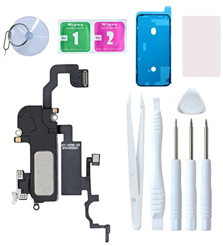 LOZOP Für iPhone 12 Pro Max Hörmuschel Lautsprecher & Ohrlautsprecher Ohrstück Näherungslichtsensor Flexkabel mit Reparaturwerkzeugen Kompatibel mit iPhone 12 Pro Max 6,7 Zoll