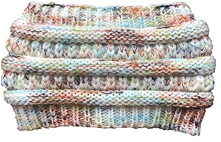 Yurosiay Damen Winter Stirnband Bunt Gestrickte Stirnband Verdicken Fleece Haarband Weiche Elastische Kopfband Breit Damen Wärmer Strick Stirnband Strick Headwrap für Frauen Mädchen Weiße
