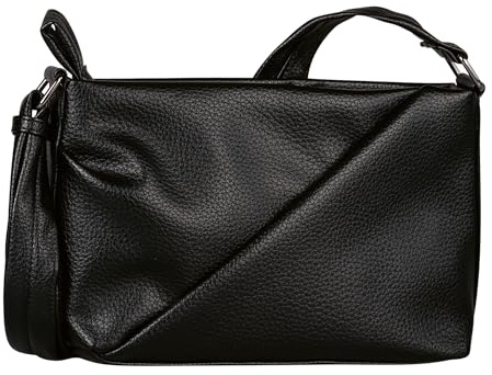 TOM TAILOR Adya Damen Umhängetasche Crossbody Bag Mittelgroß Schwarz