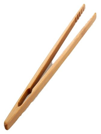 Ttiy Pinzas de bambú de madera para tostadora, pinzas portátiles para pan, reutilizables, pinzas de cocina para pan, té, queso, 2 unidades