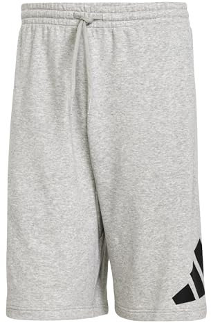 adidas Herren Essentials Big Logo French Terry Short, medium Grey Heather/Black, L