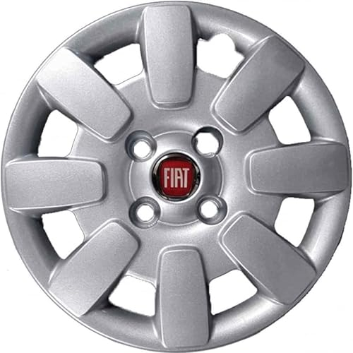 Satz mit 4 anpassbaren Radkappen – für FIAT Panda Modell 2010 – Durchmesser 13 Zoll – Nicht original