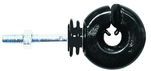 Electra Ringisolator M6 - für Metallpfähle - 25 Stück