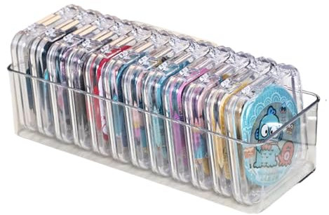 Acunny Storage Box for Nail Display, Press on Nail Packaging Boxes, Dustproof Jewellery Heavy Container Holder, False Nails Storage Organiser for Dressing Tables Bedroom