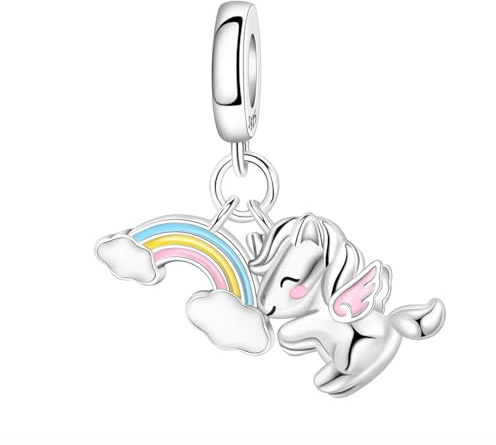 CYMYSS Charms Anhänger 925 Sterling Silber Pendant für Europäische Armbänder und Halsketten Bead Charms für Damen Armband Anhänger für Damen