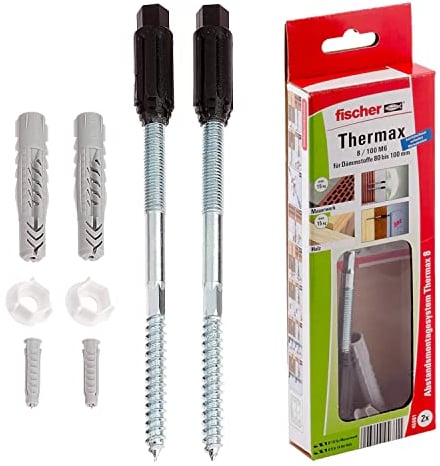 fischer - Montage à distance TherMax 8/100 M 6 pour fixation dans l'ITE/Boite de 2