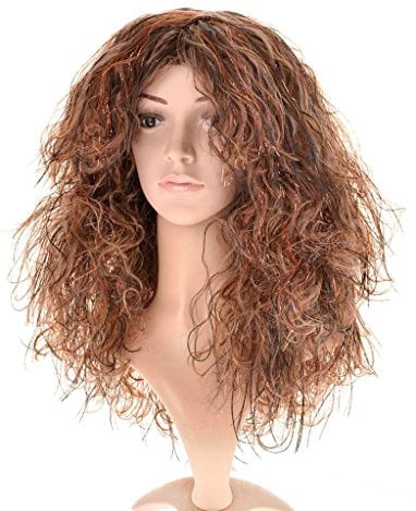 Perücke Crazy Witch, braun