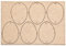 MDF Deko-Ei Anhänger 6Stk. 5x4cm Osterei aus Holz Ostern zum Bemalen Aufhänger