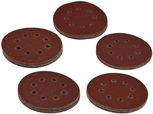 ChiliTec Schleifscheiben 125mm 50Stück für Schleifgeräte - Klett Montage Körnung 10x K40 60 80 120 180