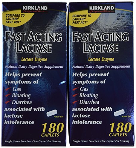 Kirkland Signature Fast Acting Lactase, 360 Ct Caplets by Kirkland Signature