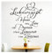 Grandora Wandtattoo Spruch Liebesrezept I schwarz (BxH) 58 x 64 cm I Küche Esszimmer selbstklebend Aufkleber Wandaufkleber Wandsticker Sticker Tattoo W766