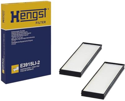 HENGST - Innenraumfilter E3915LI-2 - Luftfilter für den Innenraum mit Pollenfilter - Filtert Staub & Pollen für Allergiker - Für saubere Luft im KFZ - Automotive Zubehör für Fahrzeuge