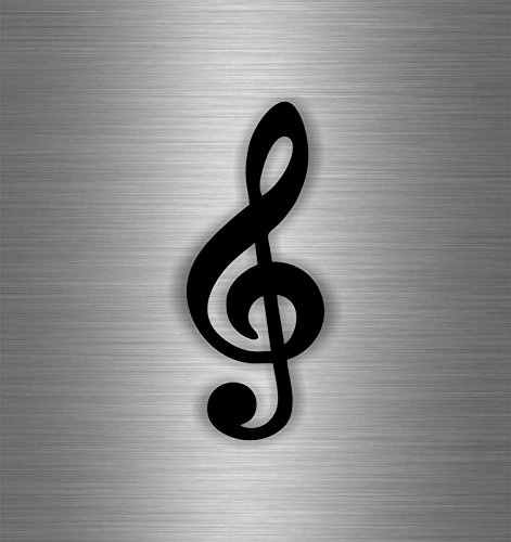 Akachafactory Aufkleber Sticker Auto Motorrad Biker Jahrhundert de Sol Musik Note Partition