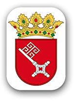 Aufkleber/Sticker Bremen Wappen Stadtgemeinde Hauptstadt Bremen 5x7cm A3171
