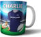 AK Giftshop Personalised Gift - Tea Coffee Mug - Rugby Shirt Themed - Scotland Colours