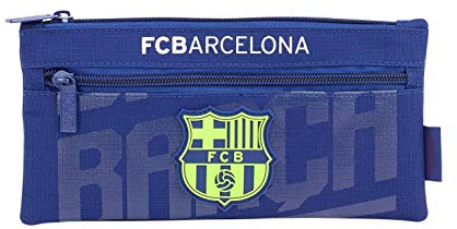 Safta Barça 2 Federmäppchen, 22 cm, Blau (Azul)