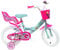 Denver Bike 14 LOL Stadtfahrrad für Mädchen, 35,6 cm (14 Zoll), Stahl, Rosa/Türkis/Weiß