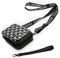 REYOK Hartschalen Kosmetiktäschchen,Handy Umhängetasche Mode Damen Schultertasche Hart ABS+PC Kofferform Kupplung Handtasche mit Verstellbar Abnehmbar Schultergurt Handschlaufe Klein Tasch