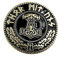 Patch Nation Thors Hammer Mjölnir Viking Wikingers Metal Pin Badge Brosche (Gold)